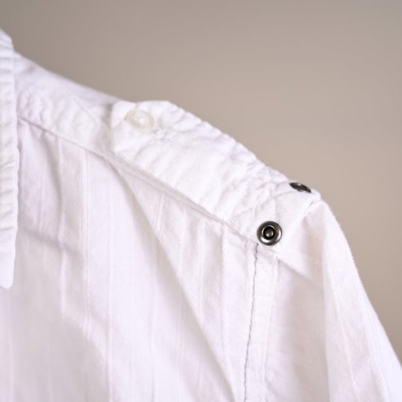 Men's Cotton Short Sleeve Button Down Shirt-Size Small - Picture 5 of 9